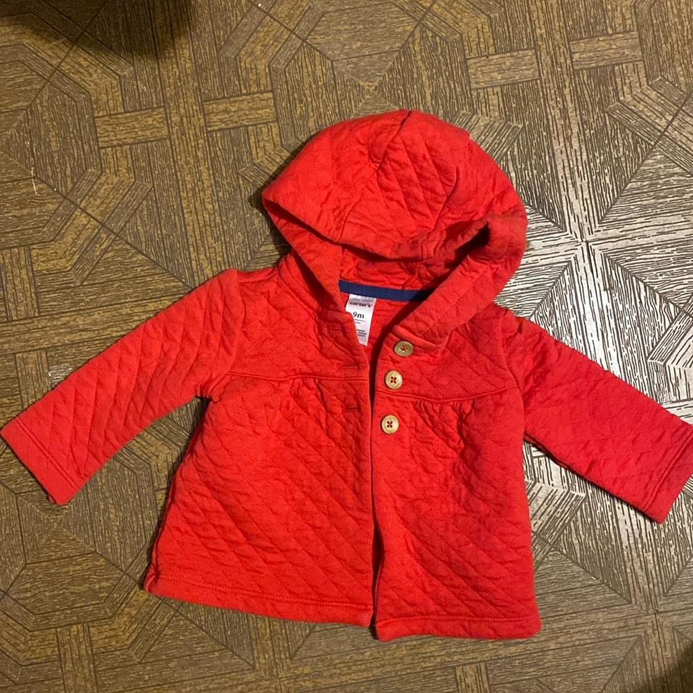 Red cape jacket size 9months